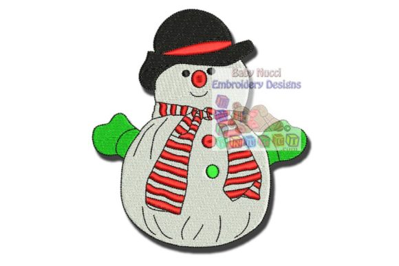 BN Snowman: A Festive Embroidery Design