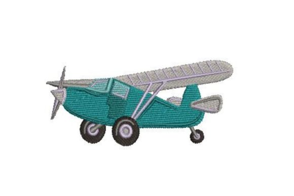 Bush Plane Embroidery Design
