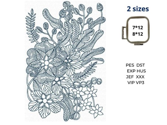 Large Floral Design Review for Embroidery Sellers