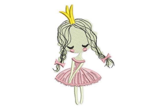 Little Princess Girl Embroidery Design