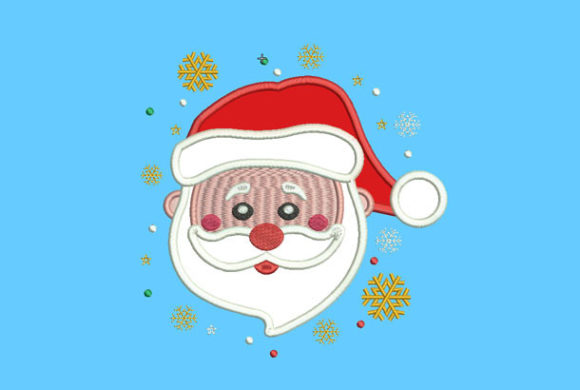 Santa Claus Embroidery Design